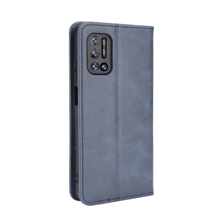 For Doogee N40 Pro Magnetic Buckle Retro Pattern Horizontal Flip Leather Case with Holder & Card Slot & Wallet(Blue) - More Brand by PMC TechLife | Online Shopping South Africa | PMC TechLife | Buy Now Pay Later Mobicred