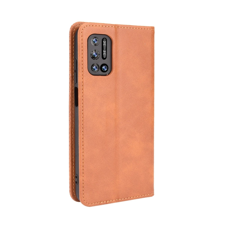 For Doogee N40 Pro Magnetic Buckle Retro Pattern Horizontal Flip Leather Case with Holder & Card Slot & Wallet(Brown) - More Brand by PMC TechLife | Online Shopping South Africa | PMC TechLife | Buy Now Pay Later Mobicred