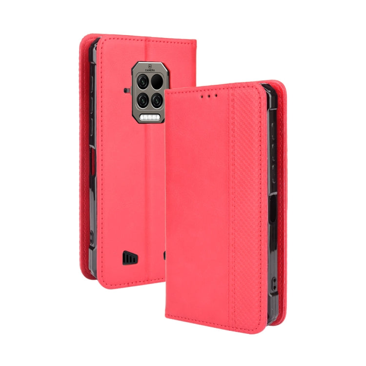 For Doogee S86 / S86 Pro Magnetic Buckle Retro Pattern Horizontal Flip Leather Case with Holder & Card Slot & Wallet(Red) - More Brand by PMC TechLife | Online Shopping South Africa | PMC TechLife | Buy Now Pay Later Mobicred