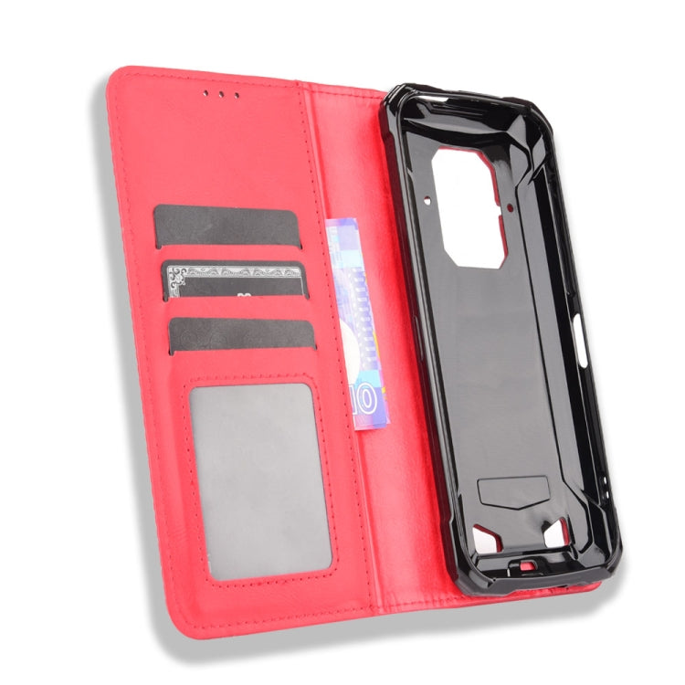 For Doogee S86 / S86 Pro Magnetic Buckle Retro Pattern Horizontal Flip Leather Case with Holder & Card Slot & Wallet(Red) - More Brand by PMC TechLife | Online Shopping South Africa | PMC TechLife | Buy Now Pay Later Mobicred