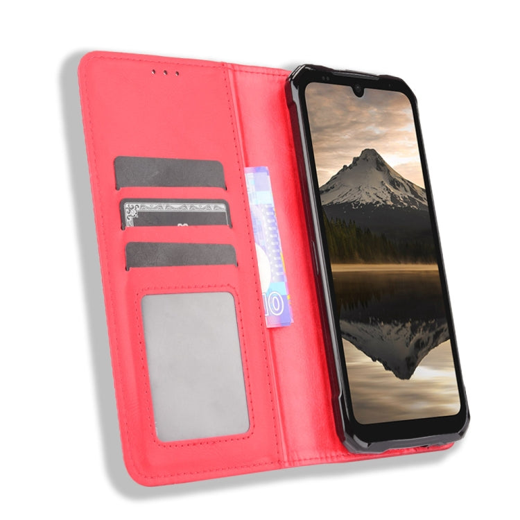 For Doogee S86 / S86 Pro Magnetic Buckle Retro Pattern Horizontal Flip Leather Case with Holder & Card Slot & Wallet(Red) - More Brand by PMC TechLife | Online Shopping South Africa | PMC TechLife | Buy Now Pay Later Mobicred