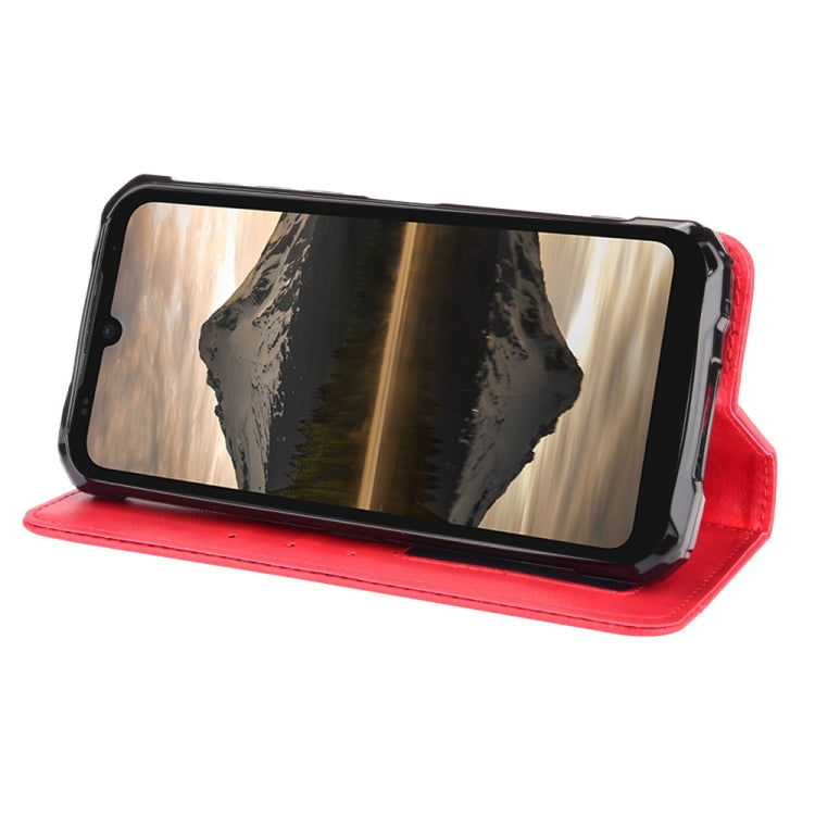 For Doogee S86 / S86 Pro Magnetic Buckle Retro Pattern Horizontal Flip Leather Case with Holder & Card Slot & Wallet(Red) - More Brand by PMC TechLife | Online Shopping South Africa | PMC TechLife | Buy Now Pay Later Mobicred