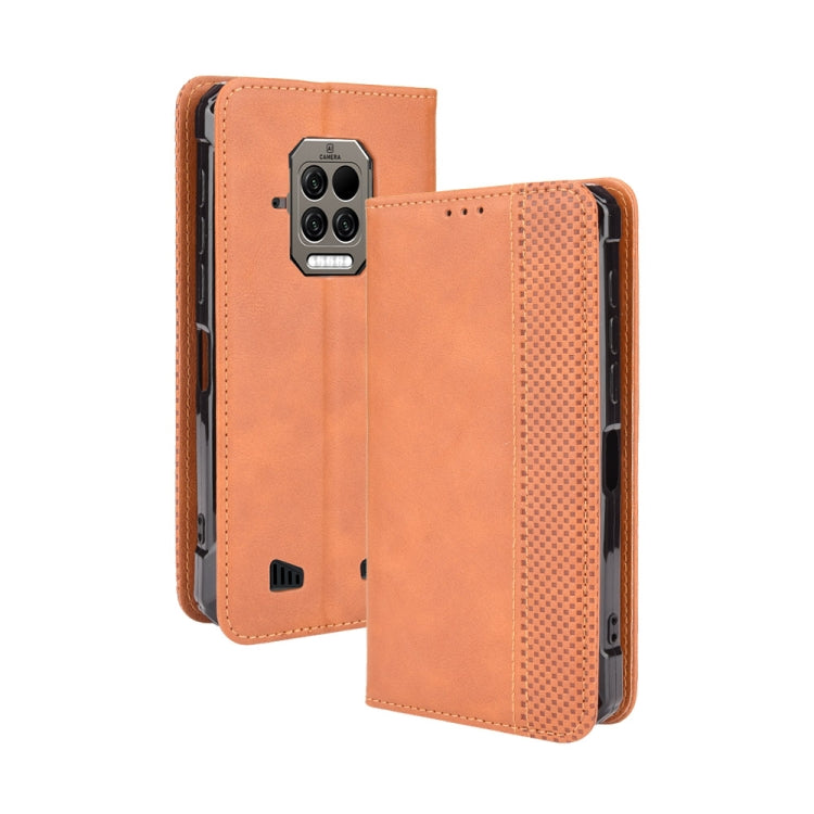 For Doogee S86 / S86 Pro Magnetic Buckle Retro Pattern Horizontal Flip Leather Case with Holder & Card Slot & Wallet(Brown) - More Brand by PMC TechLife | Online Shopping South Africa | PMC TechLife | Buy Now Pay Later Mobicred