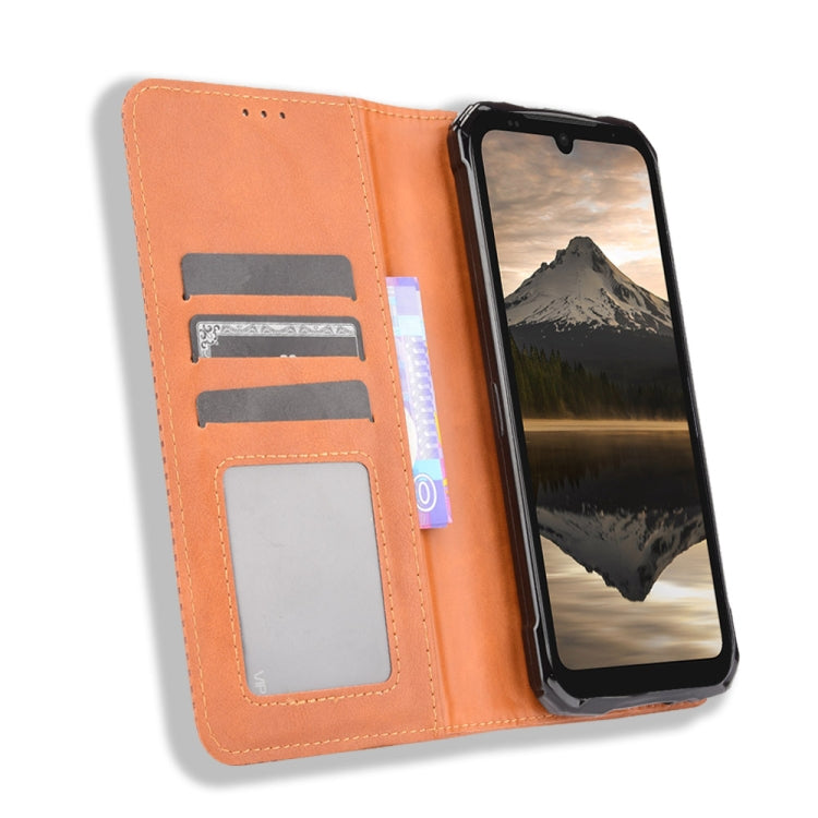 For Doogee S86 / S86 Pro Magnetic Buckle Retro Pattern Horizontal Flip Leather Case with Holder & Card Slot & Wallet(Brown) - More Brand by PMC TechLife | Online Shopping South Africa | PMC TechLife | Buy Now Pay Later Mobicred