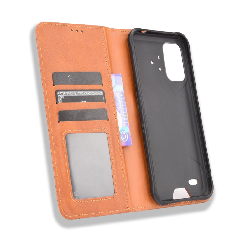 For UMIDIGI Bison Pro Magnetic Buckle Retro Pattern Horizontal Flip Leather Case with Holder & Card Slot & Wallet(Brown) - More Brand by PMC TechLife | Online Shopping South Africa | PMC TechLife