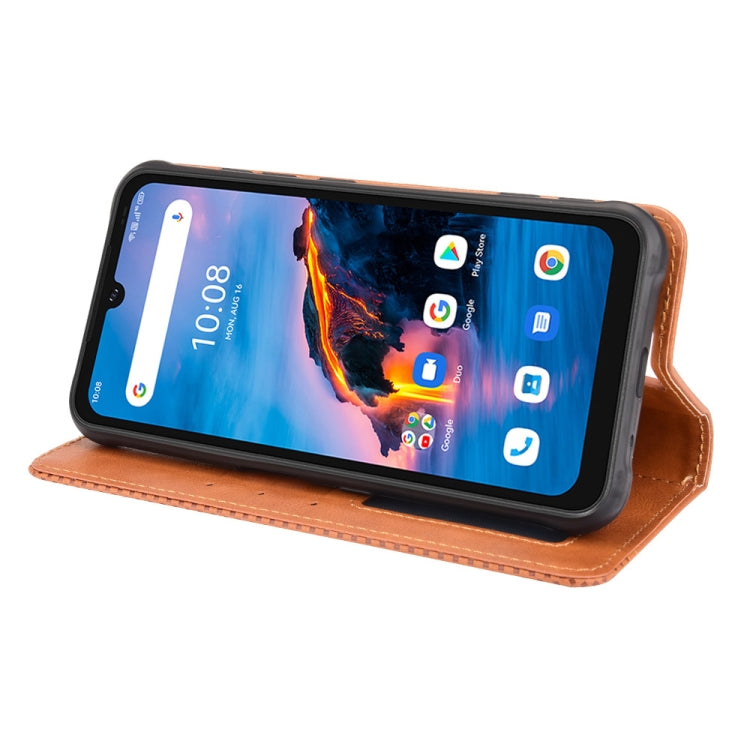 For UMIDIGI Bison Pro Magnetic Buckle Retro Pattern Horizontal Flip Leather Case with Holder & Card Slot & Wallet(Brown) - More Brand by PMC TechLife | Online Shopping South Africa | PMC TechLife