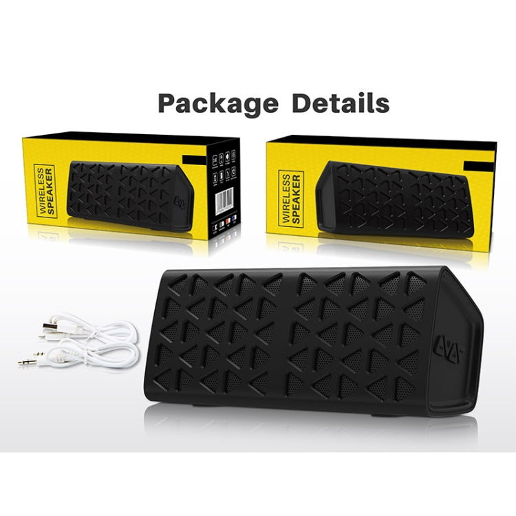 NewRixing NR-3021 TWS Hollow Triangle Pattern Bluetooth Speaker(Red) - free shipping - PMC Jewellery - Order now!