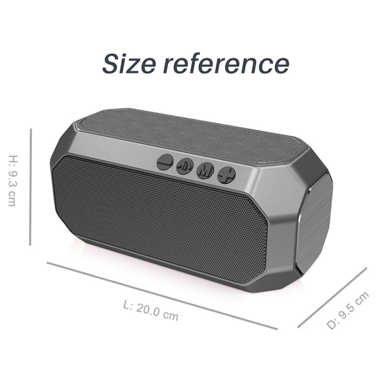 NewRixing NR-4000 TWS Mesh Polygon Music Box Concept Bluetooth Speaker(Iron Grey) - free shipping - PMC Jewellery - Order now!