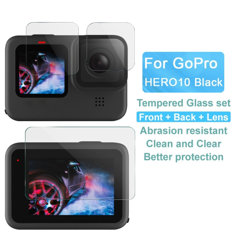 For GoPro HERO10 Black IMAK 3 in 1 Camera Lens and Screen Tempered Glass Film - Protective Film by imak | Online Shopping South Africa | PMC TechLife | Buy Now Pay Later Mobicred