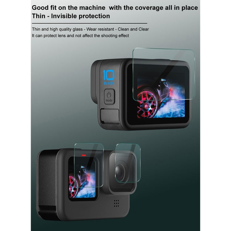 For GoPro HERO10 Black IMAK 3 in 1 Camera Lens and Screen Tempered Glass Film - Protective Film by imak | Online Shopping South Africa | PMC TechLife | Buy Now Pay Later Mobicred
