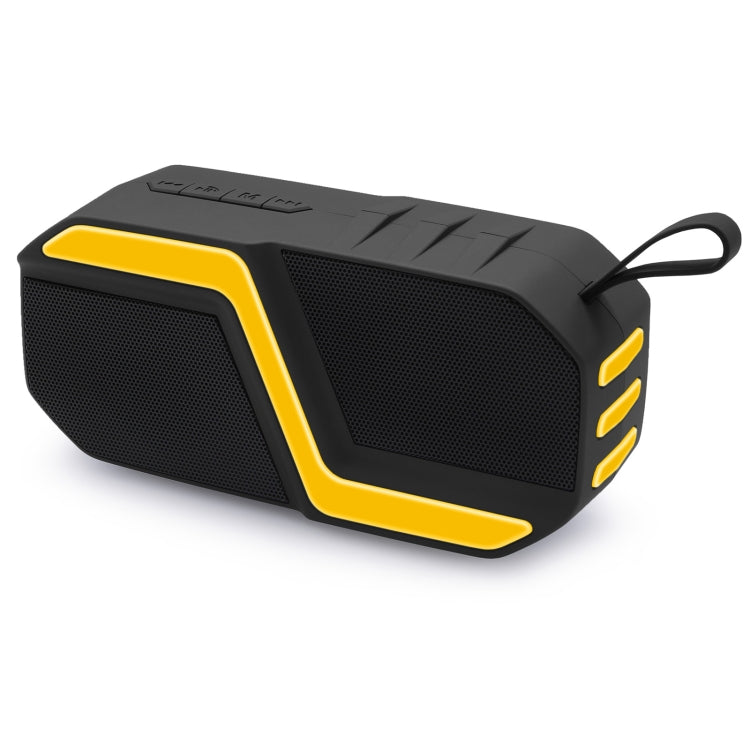 NewRixing NR-5019 Outdoor Portable Bluetooth Speaker, Support Hands-free Call / TF Card / FM / U Disk(Yellow) - free shipping - PMC Jewellery - Order now!