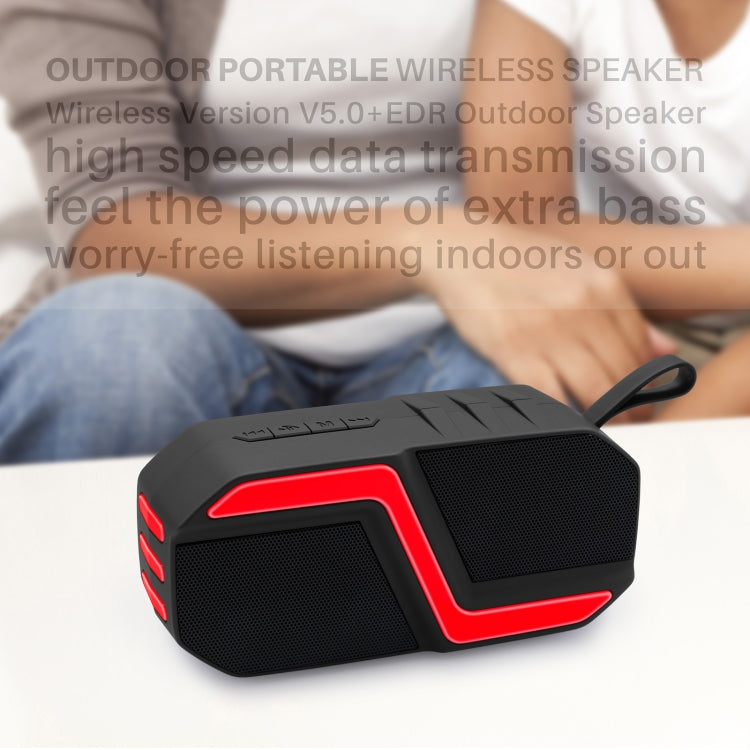 NewRixing NR-5019 Outdoor Portable Bluetooth Speaker, Support Hands-free Call / TF Card / FM / U Disk(Yellow) - free shipping - PMC Jewellery - Order now!