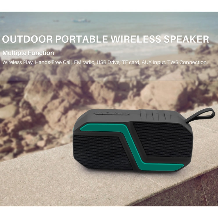NewRixing NR-5019 Outdoor Portable Bluetooth Speaker, Support Hands-free Call / TF Card / FM / U Disk(Yellow) - free shipping - PMC Jewellery - Order now!