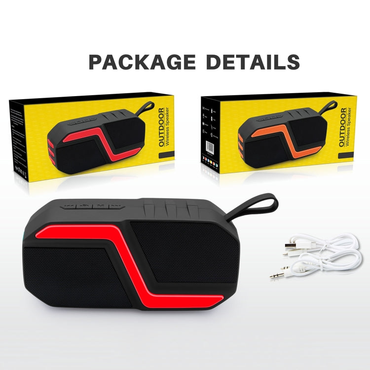 NewRixing NR-5019 Outdoor Portable Bluetooth Speaker, Support Hands-free Call / TF Card / FM / U Disk(Yellow) - free shipping - PMC Jewellery - Order now!