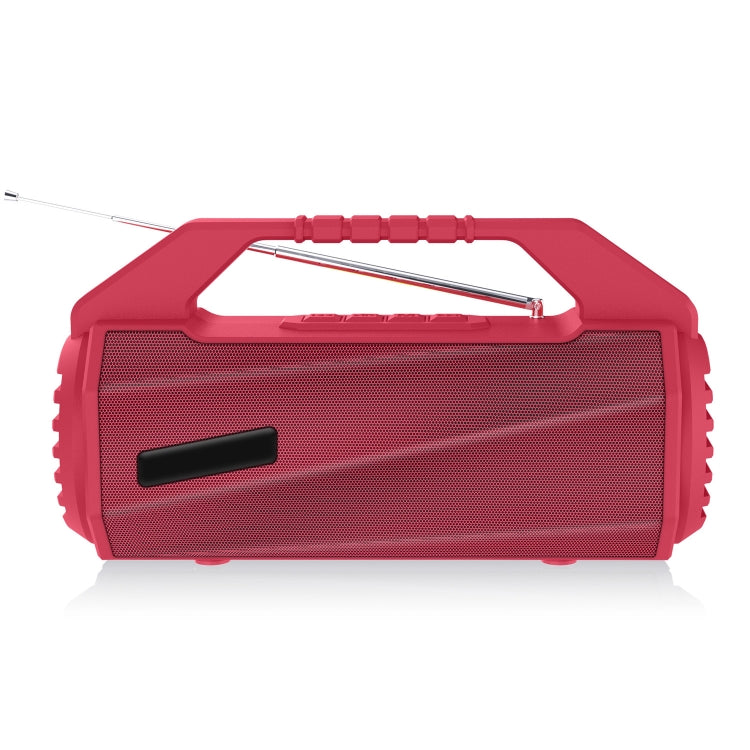 NewRixing NR-4025FM Outdoor Splash-proof Water Portable Bluetooth Speaker, Support Hands-free Call / TF Card / FM / U Disk(Red) - free shipping - PMC Jewellery - Order now!