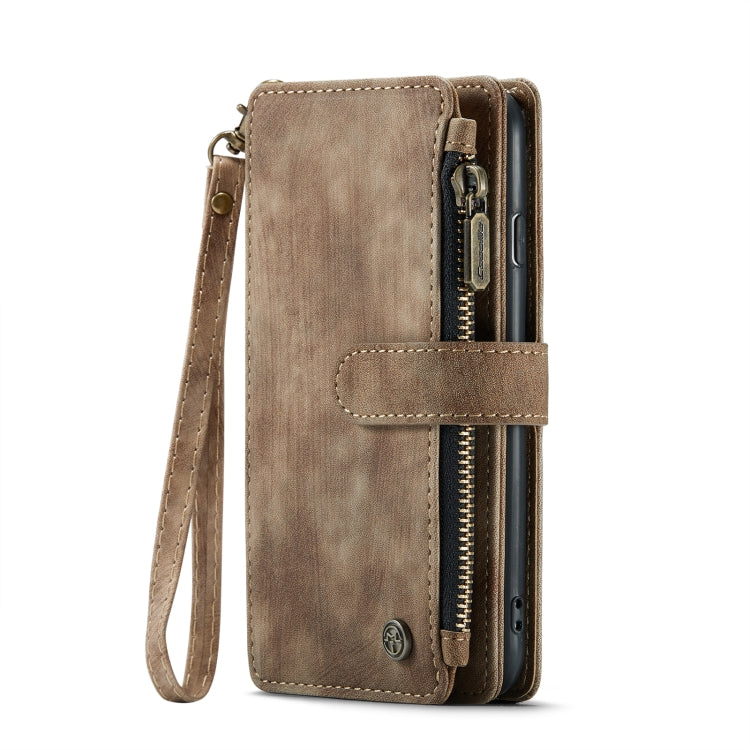 For iPhone SE 2022 / SE 2020 / 8 / 7 / 6 CaseMe-C30 PU + TPU Multifunctional Horizontal Flip Leather Case with Holder & Card Slot & Wallet & Zipper Pocke(Brown) - iPhone SE 2022 / 2020 / 8 / 7 Cases by CaseMe | Online Shopping South Africa | PMC TechLife | Buy Now Pay Later Mobicred