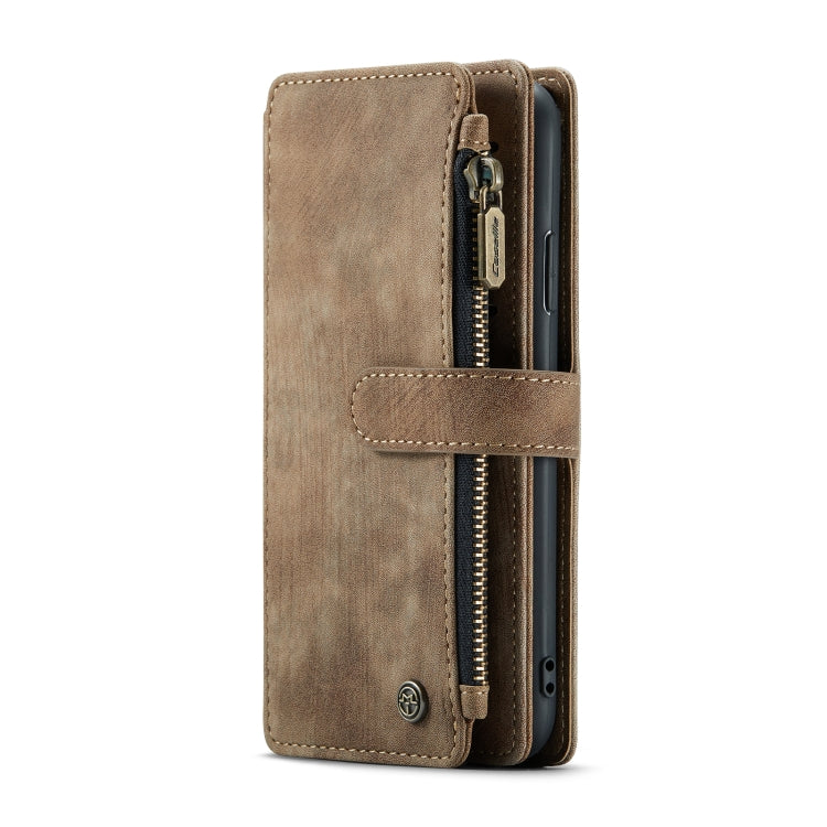 For iPhone XS Max CaseMe-C30 PU + TPU Multifunctional Horizontal Flip Leather Case with Holder & Card Slot & Wallet & Zipper Pocket(Brown) - More iPhone Cases by CaseMe | Online Shopping South Africa | PMC Jewellery | Buy Now Pay Later Mobicred