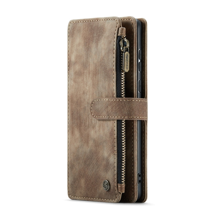 For Samsung Galaxy A52 5G / 4G CaseMe-C30 PU + TPU Multifunctional Horizontal Flip Leather Case with Holder & Card Slot & Wallet & Zipper Pocket(Brown) - Galaxy Phone Cases by CaseMe | Online Shopping South Africa | PMC Jewellery | Buy Now Pay Later Mobicred