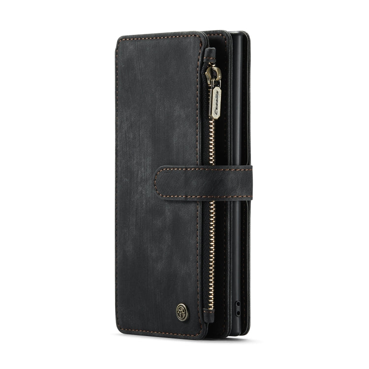 For Samsung Galaxy Note10+ CaseMe-C30 PU + TPU Multifunctional Horizontal Flip Leather Case with Holder & Card Slot & Wallet & Zipper Pocket(Black) - free shipping - PMC Jewellery - Order now!