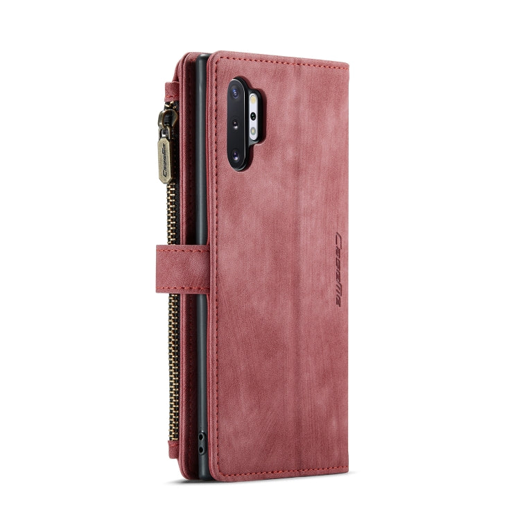 For Samsung Galaxy Note10+ CaseMe-C30 PU + TPU Multifunctional Horizontal Flip Leather Case with Holder & Card Slot & Wallet & Zipper Pocket(Red) - Galaxy Phone Cases by CaseMe | Online Shopping South Africa | PMC Jewellery | Buy Now Pay Later Mobicred