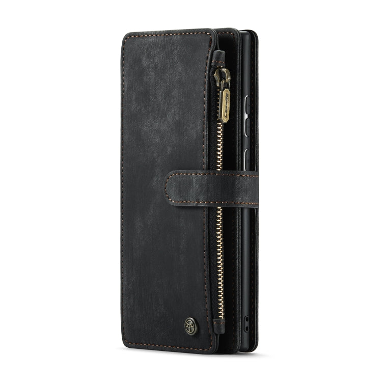 For Samsung Galaxy Note20 Ultra CaseMe-C30 PU + TPU Multifunctional Horizontal Flip Leather Case with Holder & Card Slot & Wallet & Zipper Pocket(Black) - free shipping - PMC Jewellery - Order now!