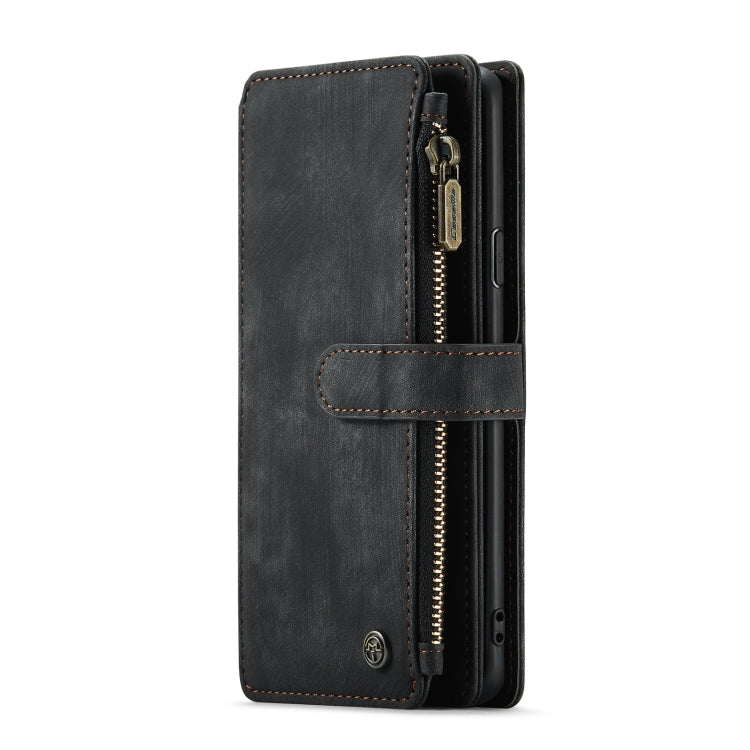 For Samsung Galaxy S9+ CaseMe-C30 PU + TPU Multifunctional Horizontal Flip Leather Case with Holder & Card Slot & Wallet & Zipper Pocket(Black) - free shipping - PMC Jewellery - Order now!