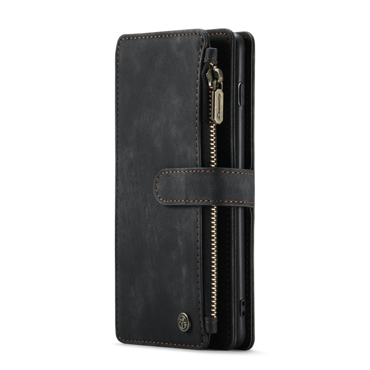 For Samsung Galaxy S10+ CaseMe-C30 PU + TPU Multifunctional Horizontal Flip Leather Case with Holder & Card Slot & Wallet & Zipper Pocket(Black) - free shipping - PMC Jewellery - Order now!