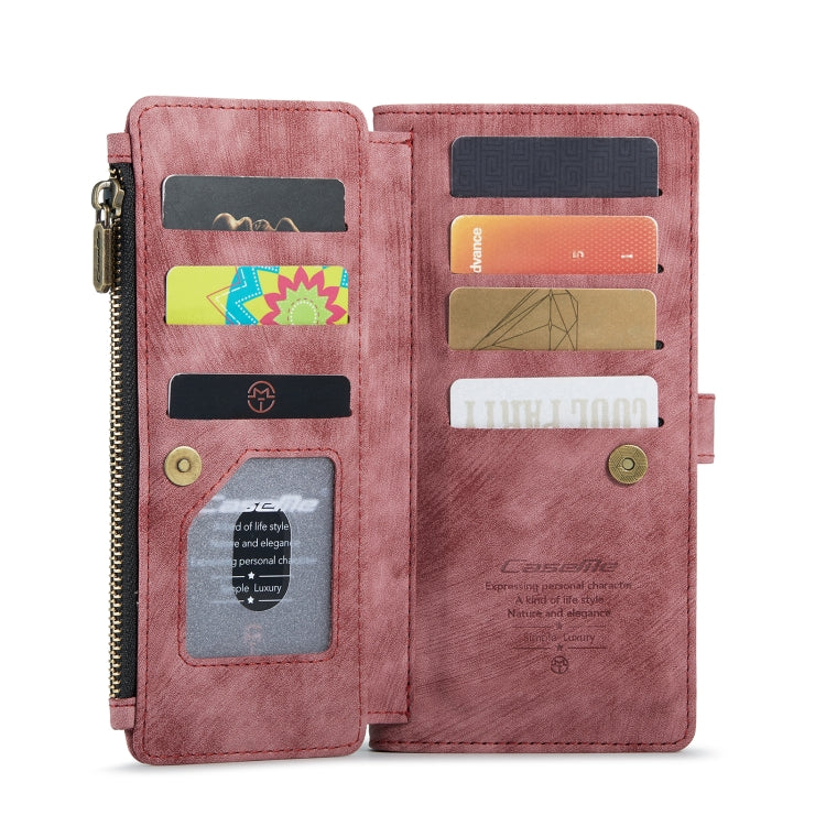 For Samsung Galaxy S20 5G CaseMe-C30 PU + TPU Multifunctional Horizontal Flip Leather Case with Holder & Card Slot & Wallet & Zipper Pocket(Red) - free shipping - PMC TechLife - Order now!