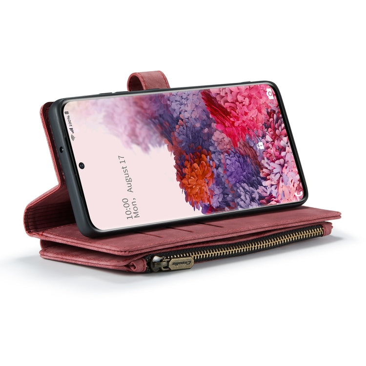 For Samsung Galaxy S20 5G CaseMe-C30 PU + TPU Multifunctional Horizontal Flip Leather Case with Holder & Card Slot & Wallet & Zipper Pocket(Red) - free shipping - PMC TechLife - Order now!