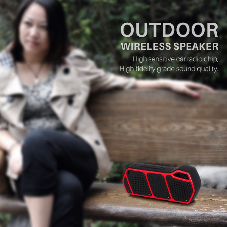 NewRixing NR-5011 Outdoor Portable Bluetooth Speakerr, Support Hands-free Call / TF Card / FM / U Disk(Orange) - free shipping - PMC Jewellery - Order now!