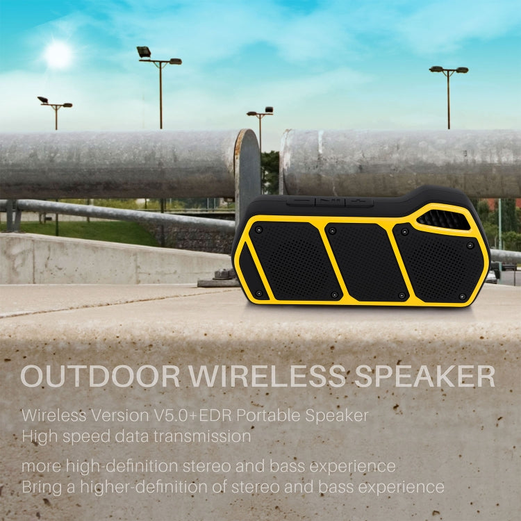 NewRixing NR-5011 Outdoor Portable Bluetooth Speakerr, Support Hands-free Call / TF Card / FM / U Disk(Orange) - free shipping - PMC Jewellery - Order now!