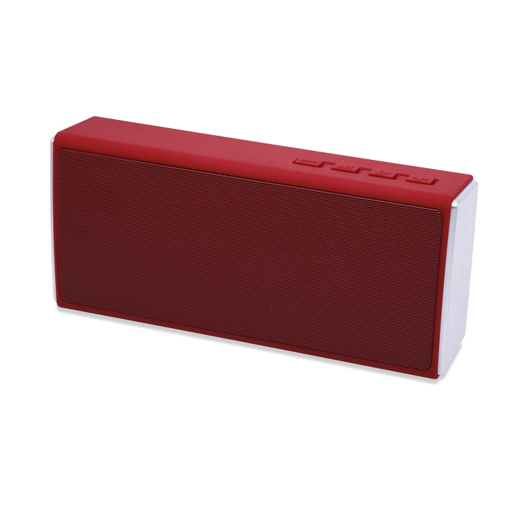 NewRixing NR-5012 Desktop Plating Bluetooth Speakerr, Support Hands-free Call / TF Card / FM / U Disk(Red) - free shipping - PMC Jewellery - Order now!