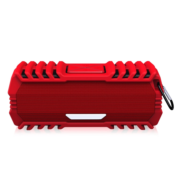 NewRixing NR-5015 Outdoor Portable Bluetooth Speakerr with Hook, Support Hands-free Call / TF Card / FM / U Disk(Red) - free shipping - PMC Jewellery - Order now!