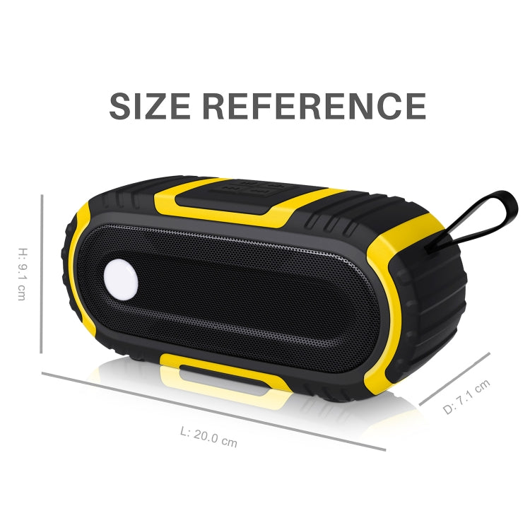 NewRixing NR-5016 Outdoor Splash-proof Water Bluetooth Speaker, Support Hands-free Call / TF Card / FM / U Disk(Black) - free shipping - PMC Jewellery - Order now!