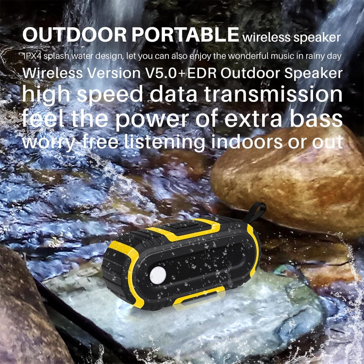 NewRixing NR-5016 Outdoor Splash-proof Water Bluetooth Speaker, Support Hands-free Call / TF Card / FM / U Disk(Blue) - free shipping - PMC Jewellery - Order now!