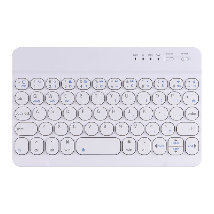 HY006 Round Keys Detachable Bluetooth Keyboard Leather Tablet Case with Holder for iPad mini 6(Black) - For iPad mini by PMC TechLife | Online Shopping South Africa | PMC TechLife