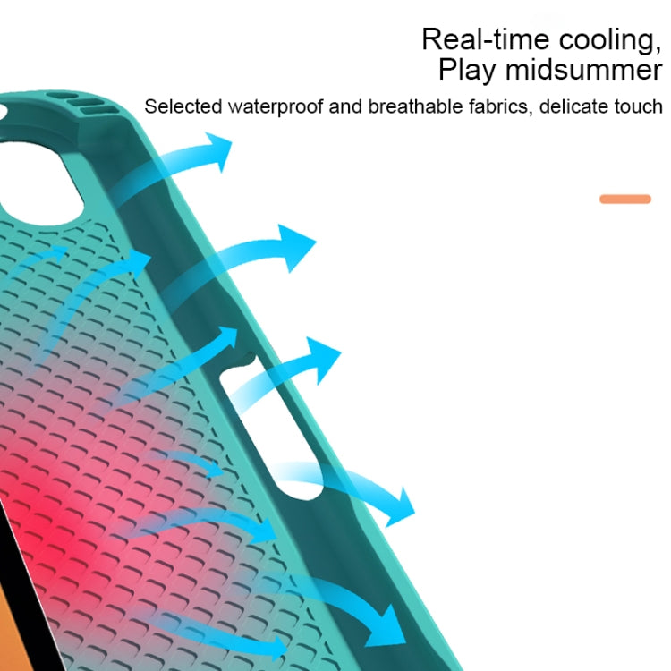 HY006D Round Keys Detachable Bluetooth Keyboard Leather Tablet Case with Colorful Backlight & Holder for iPad mini 6(Mint Green) - For iPad mini by PMC TechLife | Online Shopping South Africa | PMC TechLife