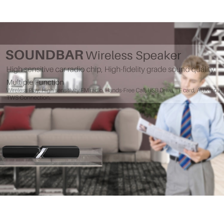 NewRixing NR-6017 Outdoor Portable Bluetooth Speaker, Support Hands-free Call / TF Card / FM / U Disk(Black) - free shipping - PMC Jewellery - Order now!