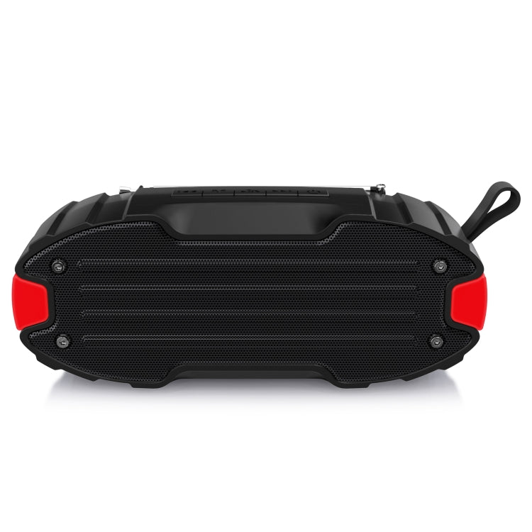 New Rixing NR-907FM TWS Outdoor Bluetooth Speaker Support Hands-free Call / FM with Handle & Antenna(Red) - free shipping - PMC Jewellery - Order now!