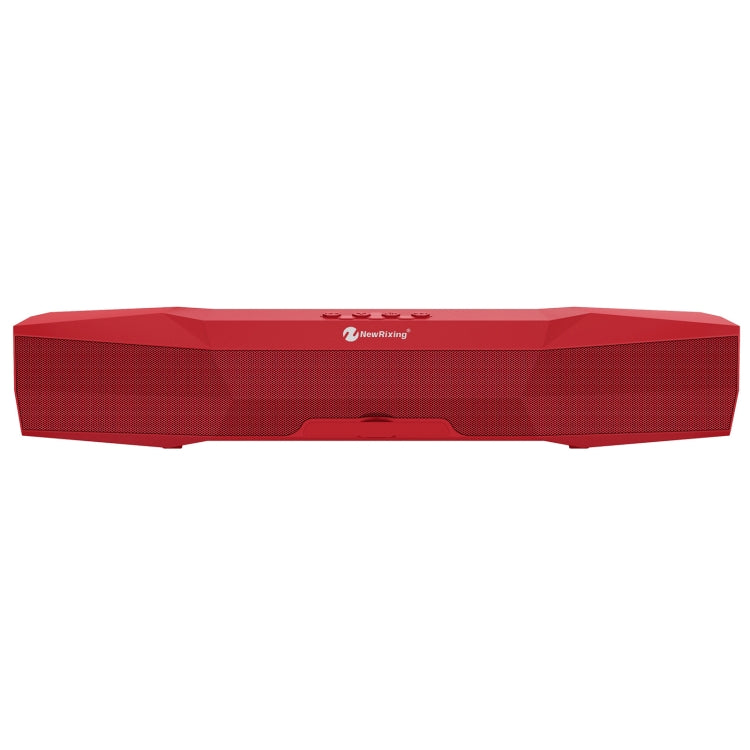NewRixing NR-7011 Outdoor Portable Bluetooth Speaker with Phone Holder, Support Hands-free Call / TF Card / FM / U Disk(Red) - free shipping - PMC Jewellery - Order now!