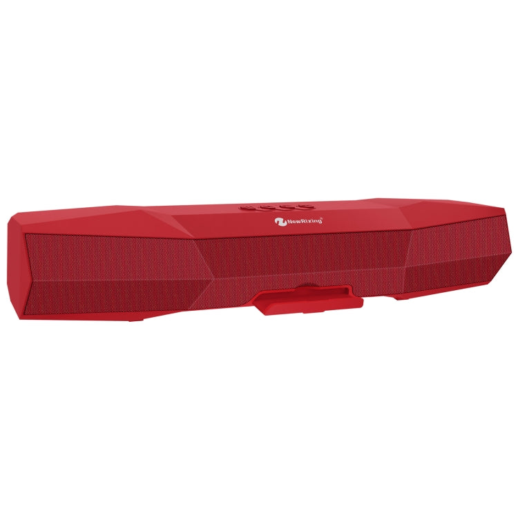 NewRixing NR-7011 Outdoor Portable Bluetooth Speaker with Phone Holder, Support Hands-free Call / TF Card / FM / U Disk(Red) - free shipping - PMC Jewellery - Order now!