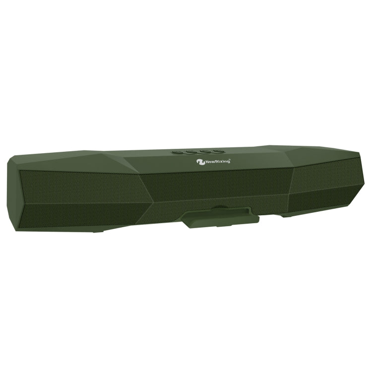 NewRixing NR-7011 Outdoor Portable Bluetooth Speaker with Phone Holder, Support Hands-free Call / TF Card / FM / U Disk(Green) - free shipping - PMC Jewellery - Order now!