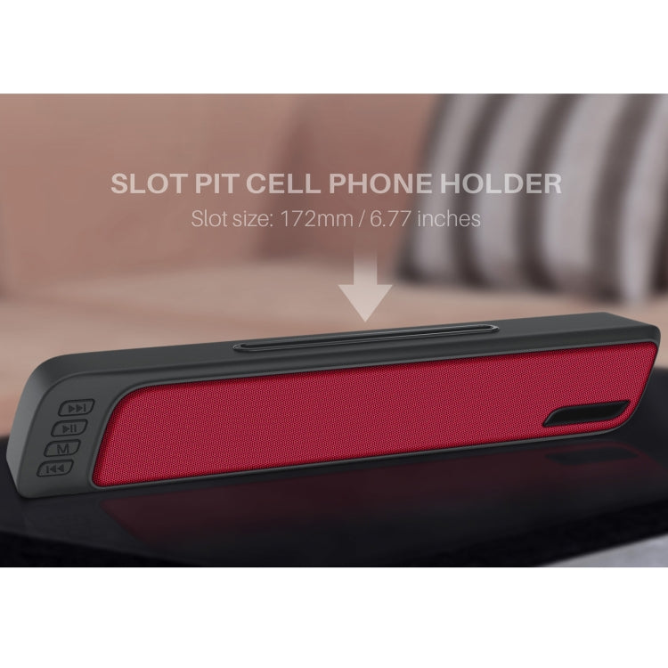 NewRixing NR-7018 Outdoor Portable Bluetooth Speaker with Phone Holder, Support Hands-free Call / TF Card / FM / U Disk(Black) - free shipping - PMC Jewellery - Order now!