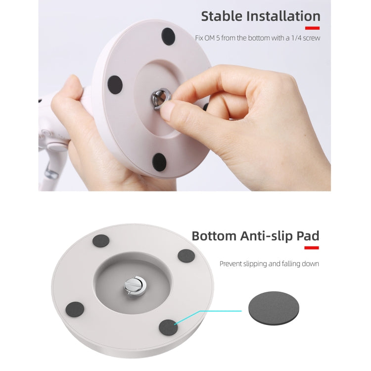 Sunnylife DZ75 Mobile Phone Gimbal Desktop Fixed Stand Base for DJI OM 5(White) -  by Sunnylife | Online Shopping South Africa | PMC TechLife | Buy Now Pay Later Mobicred
