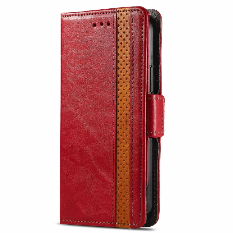 For Blackview A100 CaseNeo Business Splicing Dual Magnetic Buckle Horizontal Flip PU Leather Case with Holder & Card Slots & Wallet(Red) - More Brand by PMC TechLife | Online Shopping South Africa | PMC TechLife