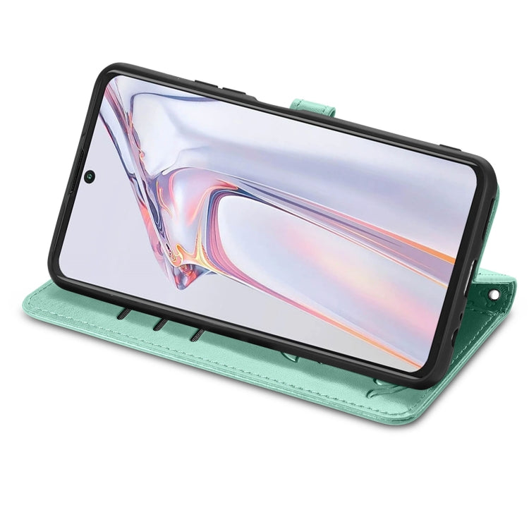 For Blackview A100 Lovely Cat and Dog Embossing Pattern Horizontal Flip Leather Case , with Holder & Card Slots & Wallet & Cartoon Clasp & Lanyard(Green) - More Brand by PMC TechLife | Online Shopping South Africa | PMC TechLife | Buy Now Pay Later Mobicred