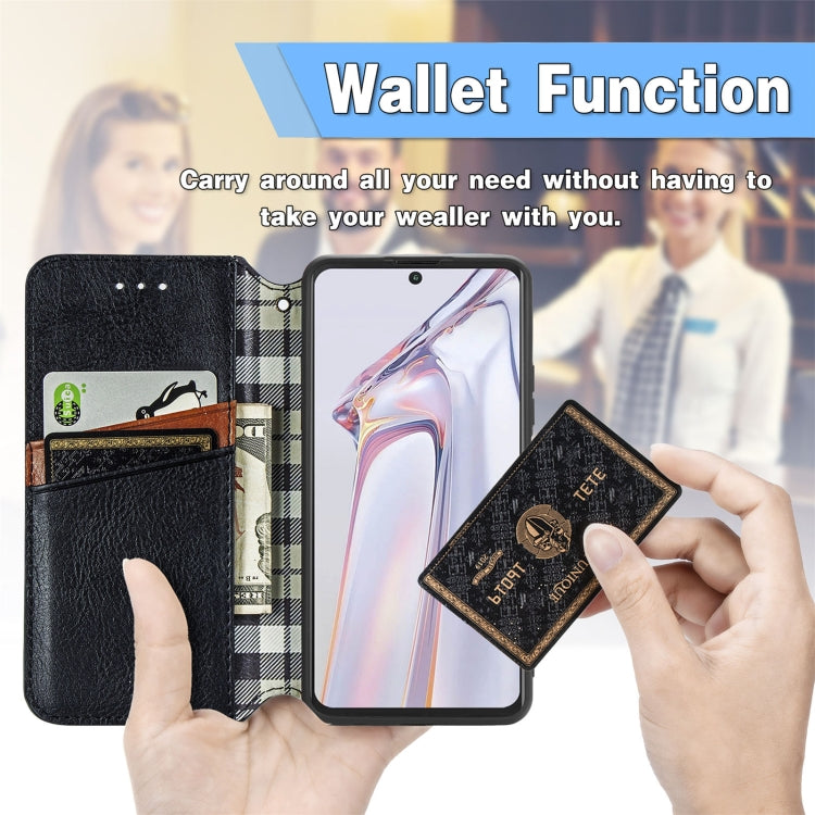 For Blackview A100 Cubic Grid Pressed Horizontal Flip Magnetic PU Leather Case with Holder & Card Slots & Wallet(Black) - free shipping - PMC TechLife - Order now!