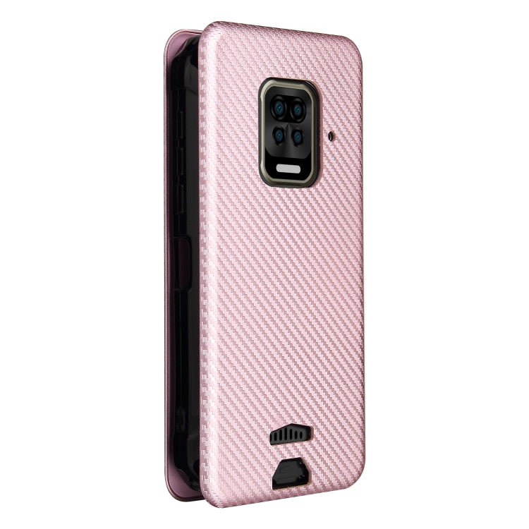 For Doogee S59 / S59 Pro Carbon Fiber Texture Horizontal Flip TPU + PC + PU Leather Case with Card Slot(Pink) - More Brand by PMC TechLife | Online Shopping South Africa | PMC TechLife | Buy Now Pay Later Mobicred