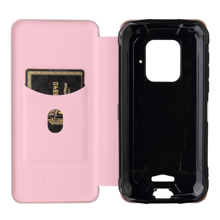 For Doogee S59 / S59 Pro Carbon Fiber Texture Horizontal Flip TPU + PC + PU Leather Case with Card Slot(Pink) - More Brand by PMC TechLife | Online Shopping South Africa | PMC TechLife | Buy Now Pay Later Mobicred