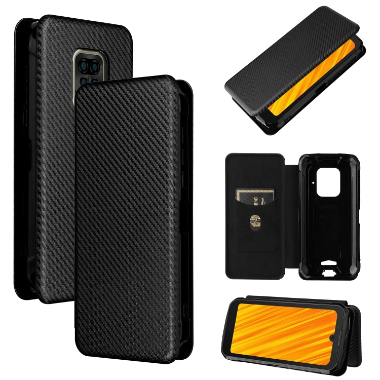 For Doogee S59 / S59 Pro Carbon Fiber Texture Horizontal Flip TPU + PC + PU Leather Case with Card Slot(Black) - More Brand by PMC TechLife | Online Shopping South Africa | PMC TechLife | Buy Now Pay Later Mobicred